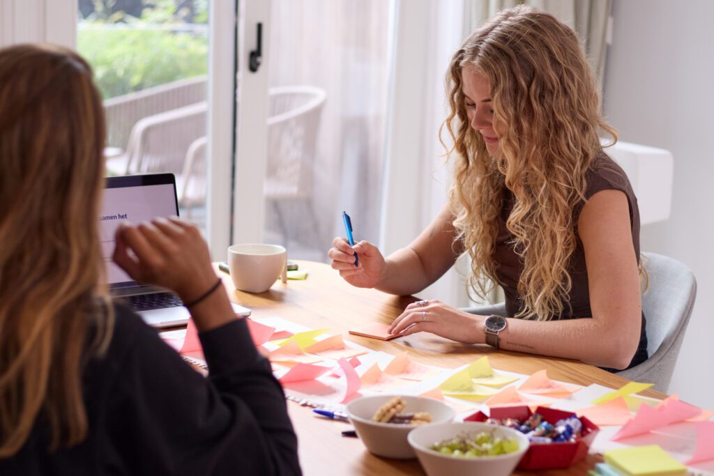 Brainstormsessie over de strategie van een klant
